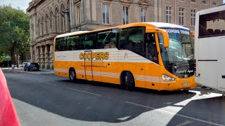 Grimsby bus depots Coopers Tours filmed March 2023 [upl. by Akena646]