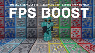 Timedeo’s Default Edit MCPE PvP Texture Pack Review FPS BOOST [upl. by Morrissey650]