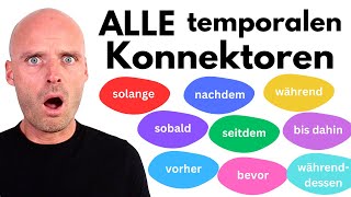 ALLE temporalen Konnektoren  Übungen für euch [upl. by Alie]