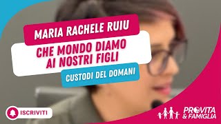 “Non possiamo lasciare ai bambini un mondo pro utero in affitto” Maria Rachele Ruiu [upl. by Ecinuahs]