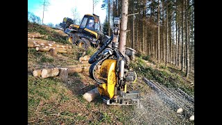 🌲4K Ponsse Ergo • HarvesterAction • Herzog Winch • Uelhoff • Ergo amp H7 • DroneView • Logging 🌲 [upl. by Sabra]