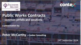 Public Works Contracts  Common Pitfalls and Solutions [upl. by Bunow157]