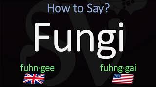 How to Pronounce Fungi  British Vs American Pronunciation [upl. by Fanchie472]