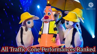 All Traffic Cone Performances Ranked  Masked Singer UK Season 3 [upl. by Pedrotti]