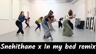 Snehithane x In my bed Remix  Iswarya Jayakumar Choreography [upl. by Nannoc]