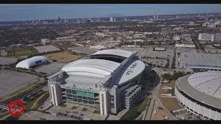 NRG Stadium  Astrodome  Reliant Drone View [upl. by Neruat487]