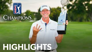 Steve Stricker completes threepeat in playoff  Round 3  Sanford International  2024 [upl. by Melita455]