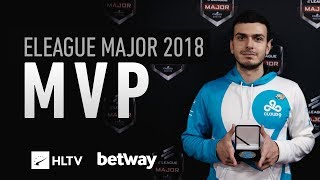 tarik  HLTV MVP by Betway of ELEAGUE Major 2018 [upl. by Enirhtak26]