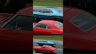 HEMI Challenger vs Ram Air IV Firebird Pure Stock Muscle Car Drag Race dragrace musclecar [upl. by Euqinue]