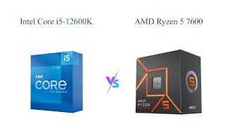 Intel Core i512600K vs AMD Ryzen 5 7600 🆚  Comparison amp Review [upl. by Sitnerp605]