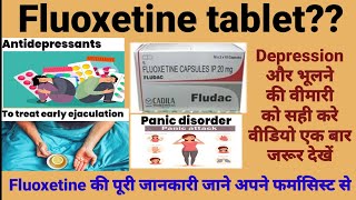 Fluoxetine tablets ip 10 mg20mg usesside effects and all details in hindi [upl. by Lester919]