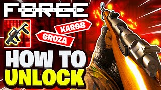 Bullet Force HOW TO Unlock Kar98  Groza [upl. by Kailey]