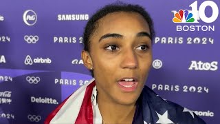 Harvard student wins silver medal at Paris Olympics makes history in fencing [upl. by Jami499]