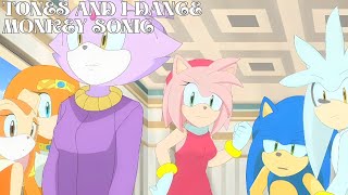 Sonic Dances To Dance Monkey  100 Times [upl. by Eseyt]