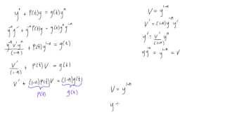 How to solve Bernoulli differential equations [upl. by Eerual]