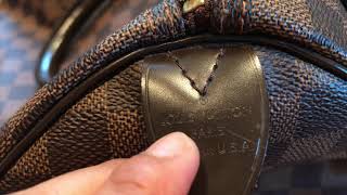 How to Spot Authentic Louis Vuitton Damier Ebene and Where to Find Date Code [upl. by Mazel]