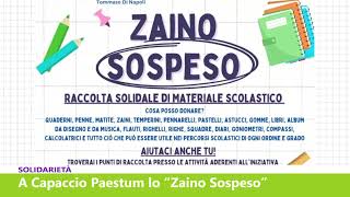 ITALIA2KIDZ SOLIDARIETÀ A CAPACCIO PAESTUM LO “ZAINO SOSPESO” [upl. by Esela]