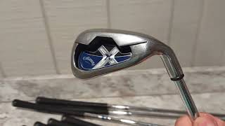 Callaway X18 irons Set 3PW with uniflex steel shafts RH [upl. by Otho]