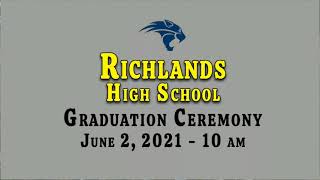 Richlands High School Graduation 2021 [upl. by Atekihs]