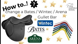 HOW TO Change your Bates  Wintec  Arena Saddle Gullet Bar  EASY Fit Solution Saddle [upl. by Lechar646]