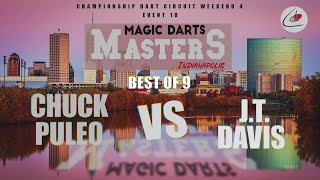 CDC Weekend 4 Magic Darts Masters Event 10 Match 3 Chuck Puleo vs JT Davis [upl. by Htebazileharas]