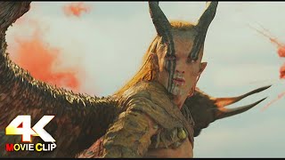 Maleficent Mistress of Evil 2019  Battle scene 4K 60fps [upl. by Elehcir]