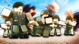 I command a 100 Player RAID on ROBLOX WW2 DDAY [upl. by Wendelina]