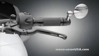 Rizoma quotSPY Rquot Bar End Mirror from Motovation Accessories [upl. by Neelat]