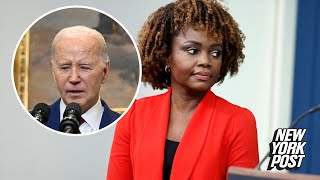 Karine JeanPierre blasts ‘insulting’ radio host for asking if Biden has dementia [upl. by Issac]