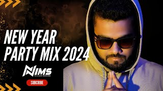 New Year Party 2024 Mix By DJ Nims  Non Stop Bollywood amp Punjabi Music [upl. by Ojyllek893]