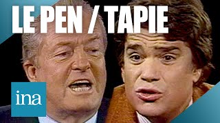 JeanMarie Le Pen et Bernard Tapie débattent de limmigration en 1989  Archive INA [upl. by Eylk493]