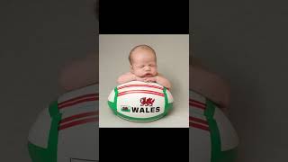 Getting newborns ready for the autumn internationals newbornphotographer rugby wales [upl. by Allesiram712]