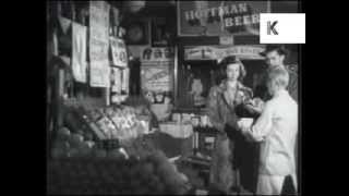 WWII Rationing USA Ration Book No 2 Wartime Food Archive Footage [upl. by Aiuoqes]