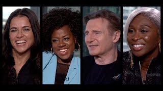 WIDOWS Interviews Viola Davis Liam Neeson Michelle Rodriguez Cynthia Erivo Steve McQueen [upl. by Nairod115]