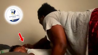 SLAPPING MY FIANCE OUT OF HIS SLEEP WITH LOTION PRANK [upl. by Bang975]