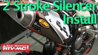 2 Stroke Motorcycle Silencer Installation [upl. by Narad]