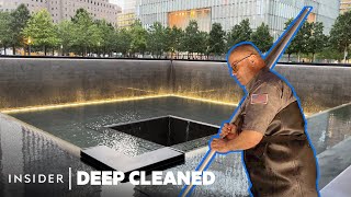 How the 911 Memorial Reflecting Pools Are Deep Cleaned  Deep Cleaned  Insider [upl. by Inele]