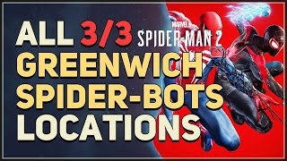 All Greenwich SpiderBots Locations Spider Man 2 [upl. by Assanav]