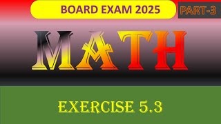 JAC BOARD EXAM MATH PRASHNAWALI 53 PRASHNAWALI 53 JAC BOARD EXAM 2025 [upl. by Asyla]