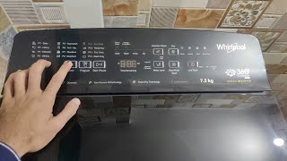 2020 New Whirlpool 6th sense 5 Star 75 Kg fully Automatic Inbuilt heater Washing Machine Full Demo [upl. by Lavine147]