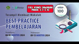 Latihan Soal Terbaru beserta Kunci Jawaban  Terampil Membuat Makalah BEST PRACTICE PEMBELAJARAN [upl. by Fiorenza]