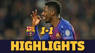 BARÇA 11 TOTTENHAM  Match highlights [upl. by Oam816]