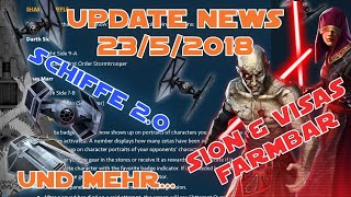 Star Wars Galaxy of Heroes  Sion amp Visas Marr farmbar Schiffe 20 Update  SWGOH Deutsch  German [upl. by Checani]