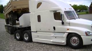 Tamiya Freightliner Cascadia Evolution RC Semi Truck Run [upl. by Sharlene]