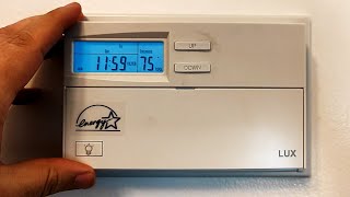 Tried amp true  Lux Smart Programmable Thermostat Review [upl. by Burman761]