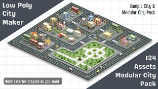 Cartoon Low Poly Modular City Pack [upl. by Sergeant]