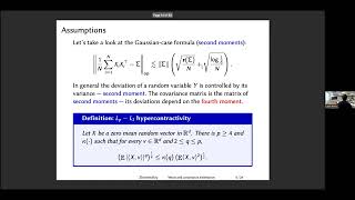 1WMINDS Sept 27 2024 Nikita Zhivotovskiy UC Berkeley Mean and covariance estimation for [upl. by Enicnarf520]