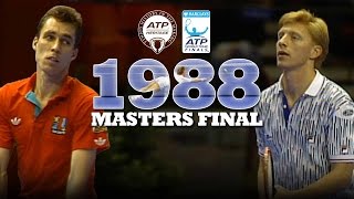 ON THIS DAY 30 YEARS AGO Becker Lendl and an epic Masters final [upl. by Russ823]