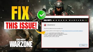 How to Fix COD Warzone DirectX Unrecoverable Error on PC  Encountered An Unrecoverable Error [upl. by Eicnahc]