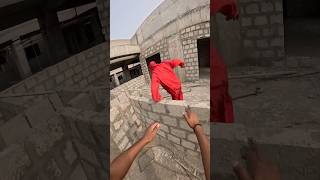 Moneyheist parkour free runing pov😂parkourfreerun parkourlife parkour rooftop shortlife [upl. by Egbert]